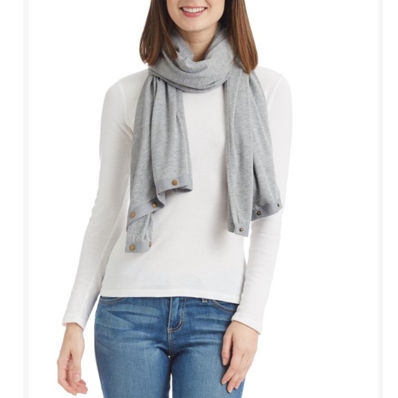 Ruby Red Snap-Button Convertible Scarf - Picture 5 of 12